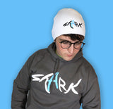 ADULT SHARK HOODIE - Charcoal