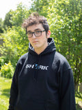 ADULT SHARK HOODIE - BLACK