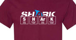 ADULT SHARK ELEMENTS T-SHIRT - MAROON