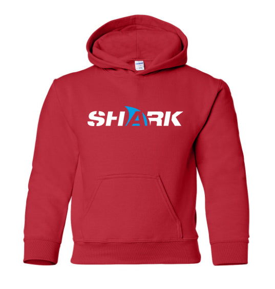 YOUTH SHARK HOODIE - RED – 09SHARKBOY Merch