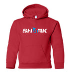 YOUTH SHARK HOODIE - RED